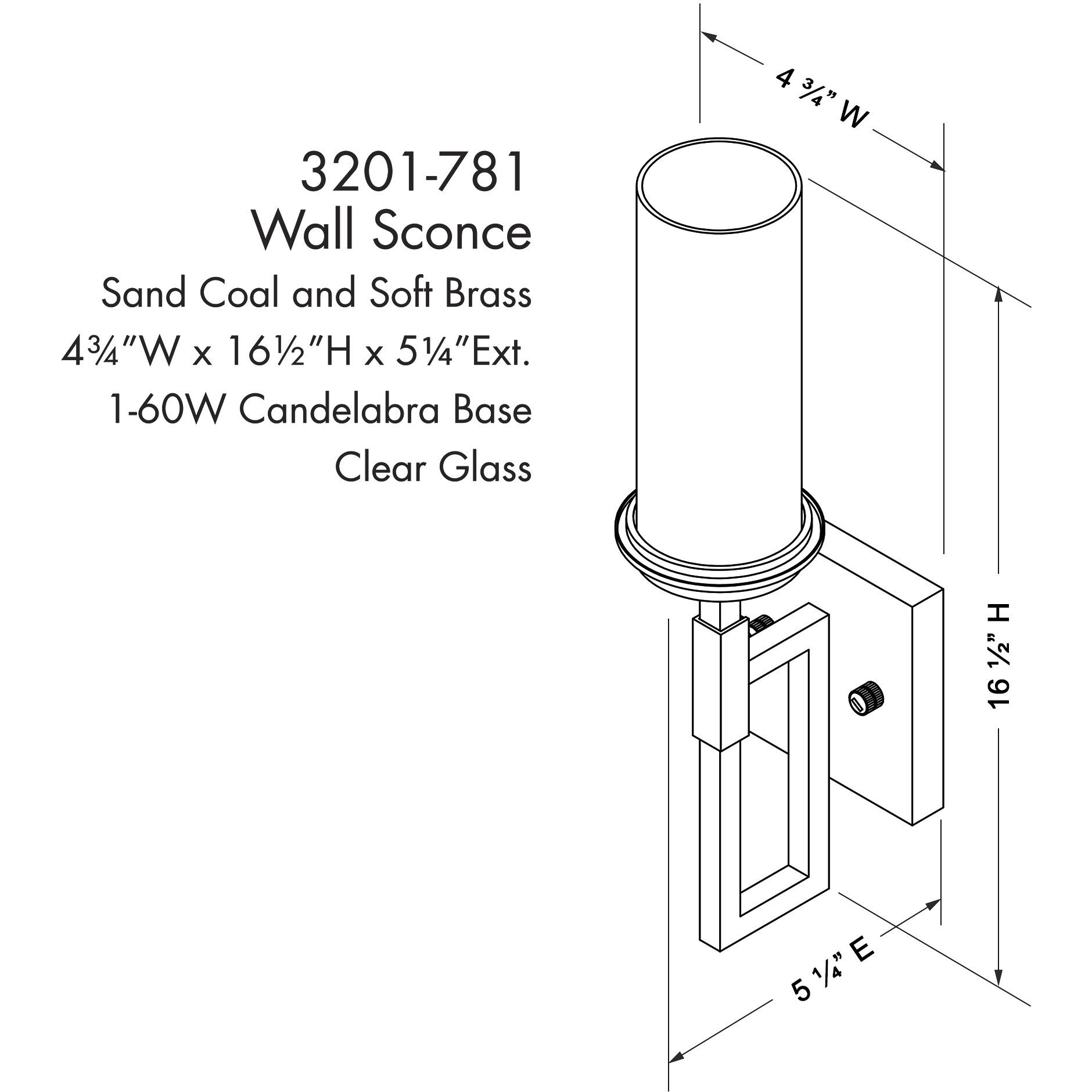 Hillstone 1 Light 4.75 inch Soft Brass And Sand Coal Wall Sconce Wall Light